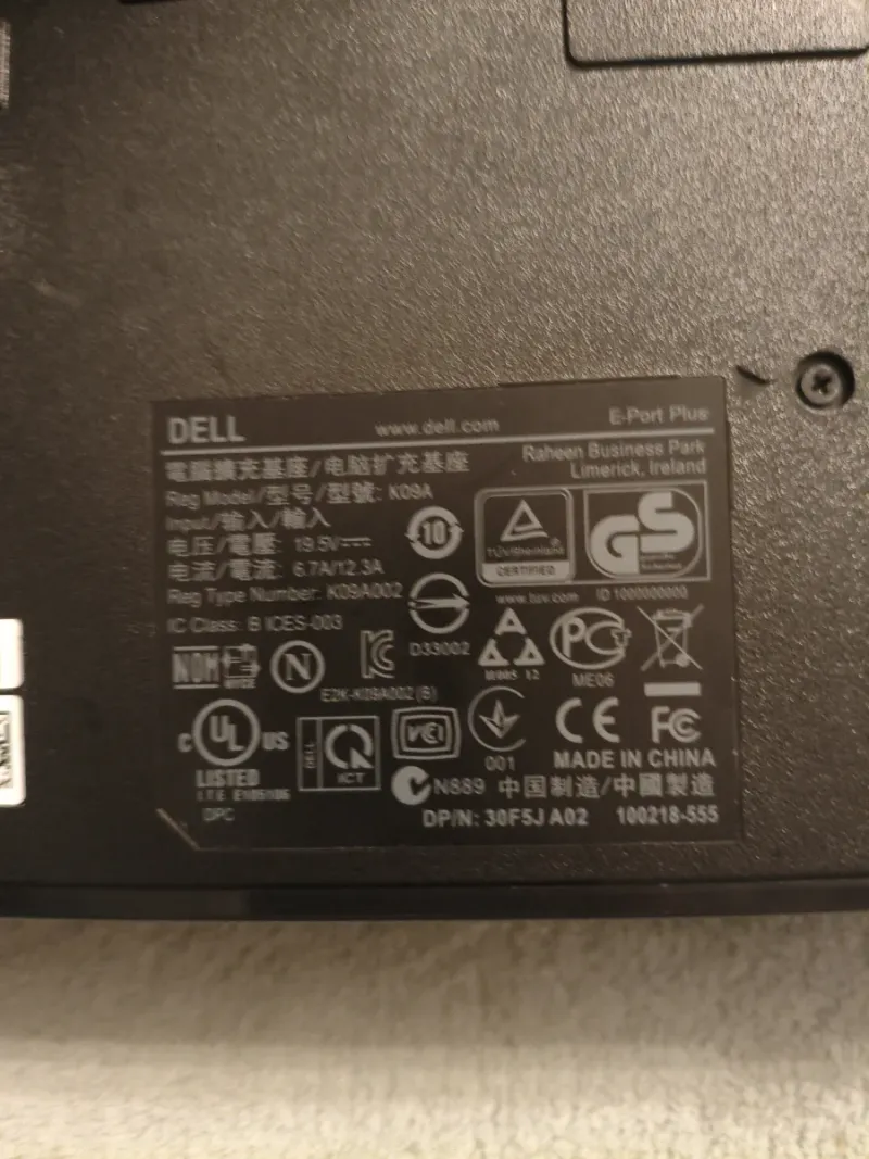 Docking Station Dell K09A – Buen estado afbeelding 7