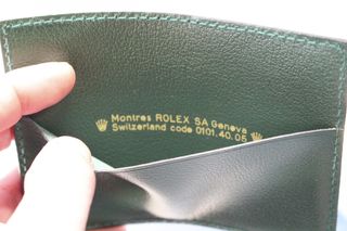 Rolex portadocumentos de piel.