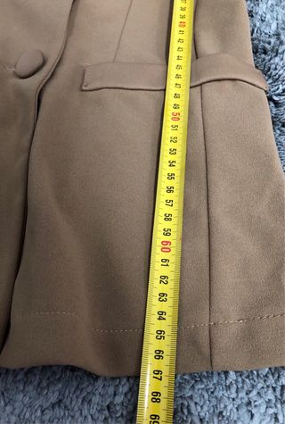 Giacca blazer doppiopetto donna beige