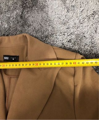 Giacca blazer doppiopetto donna beige