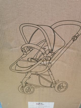 Carrito silla tumbona 3 ruedas TecTake