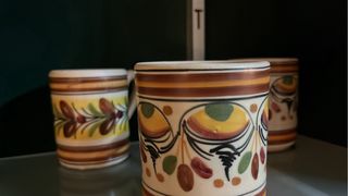 Juego Jarra y Tazas Cerámica Artesana
