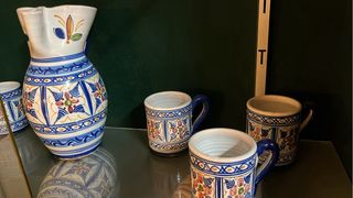 Juego Jarra y Tazas Cerámica Artesana