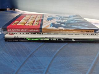 4 TOMOS JLA, JSA Edición USA, DC CÓMICS