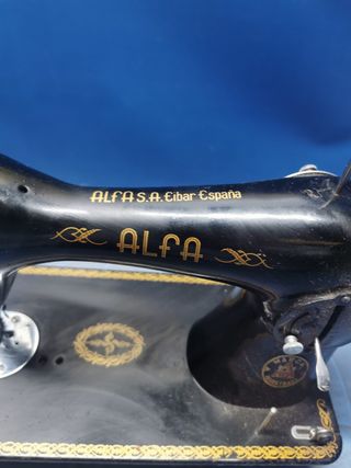 coleccionismo, maquina de coser ALFA S.A eibar