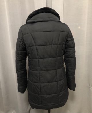 Giubbino donna lungo nero Piazza Italia S