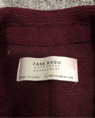 Giacca Zara donna bordeaux taglia XS