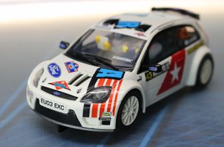 Ford Fiesta Rally JWRC. Scalextric Tecnitoys 6162. Coche Slot.