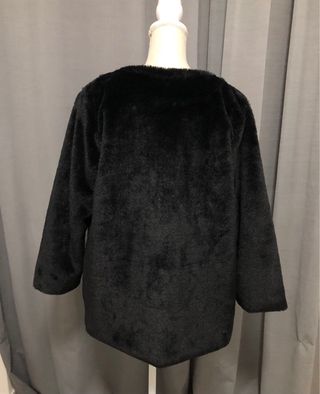 Pelliccia donna nera taglia unica