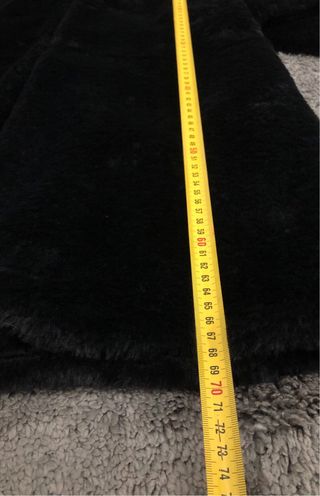 Pelliccia donna nera taglia unica