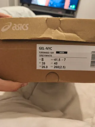 Zapatillas Asics Gel NYC Gris/Blanco