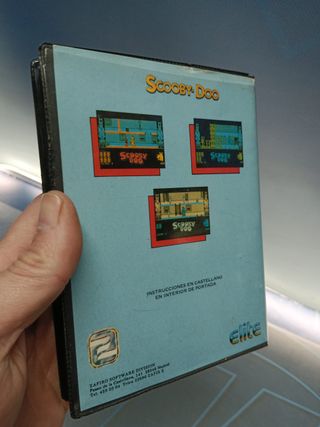 videojuego, SCOOBY DOO, ESTUCHE ZAFIRO, COMMODORE 64 128 VINTAGE