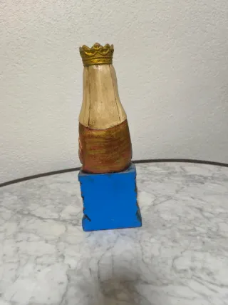 Virgen con Niño porcelana 34x12cm