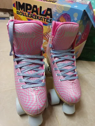 Patines Impala Rosa Cuadros