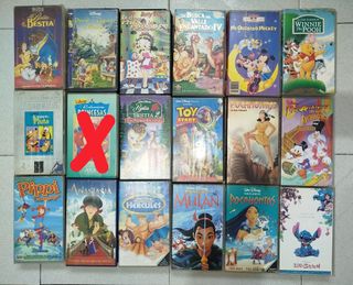 Lote Películas videoVHS Disney Años 90 y mas