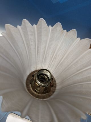 Plafón, lampada da parete, vetro, metallo, vintage