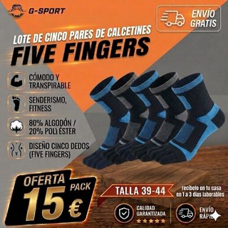 5 PARES CALCETINES FIVE FINGERS 39/40/4/42/43/44