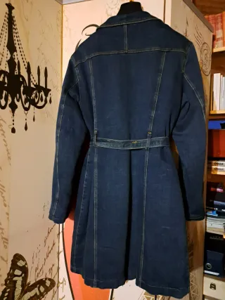 Cappottino in denim blu