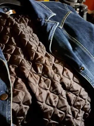 Cappottino in denim blu