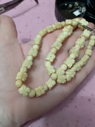 Collana chiusura argento 835 e materiale nobile