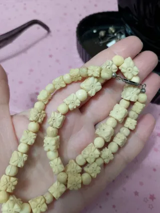 Collana chiusura argento 835 e materiale nobile