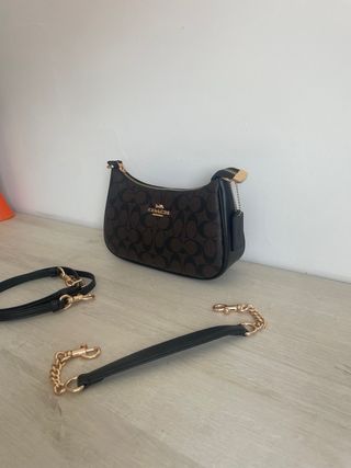 Bolso Coach Marrón y Negro