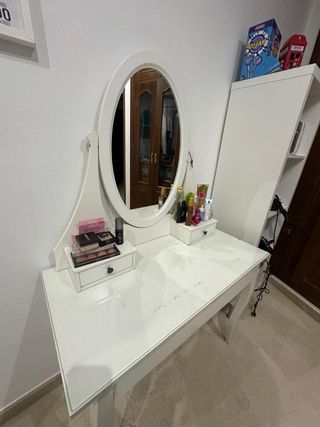 Tocador IKEA HEMNES blanco 100x50 cm