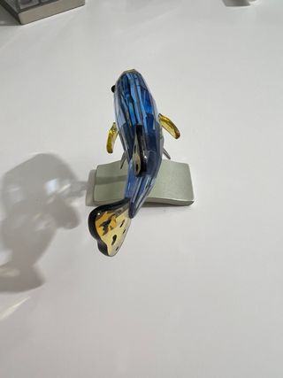 Swarovski Pesce Blu su Piedistallo
