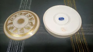 Scatola Longo Italy porcellana oro zecchino