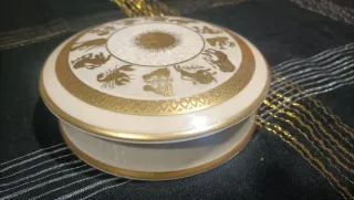 Scatola Longo Italy porcellana oro zecchino