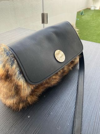 Bolso Bimba y Lola Negro y Marrón Pelo