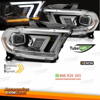 FAROS DE XENÓN TUBELIGHT CROMO PARA DODGE DURANGO