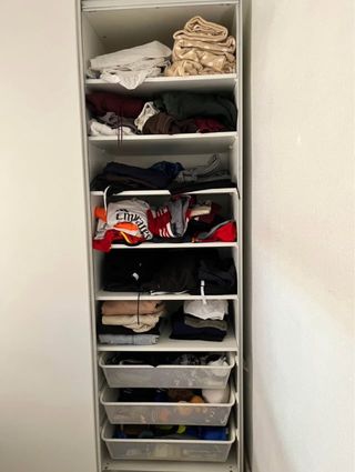 Armario blanco 2 puertas correderas