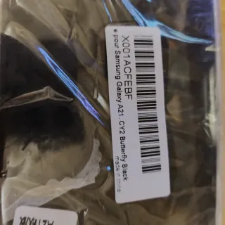 Custodia Samsung Galaxy A21 Butterfly Black