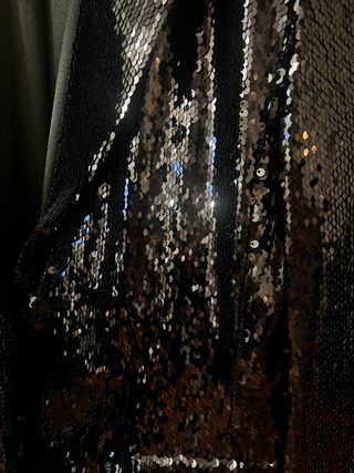 Chaqueta lentejuelas Benetton negra #chaqueta#bri