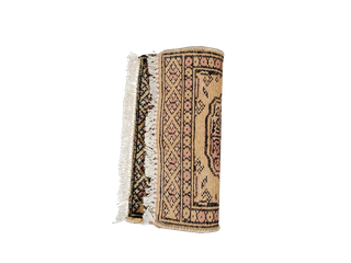 Tappetino Kashmir 30x30 Lana Beige Rosa