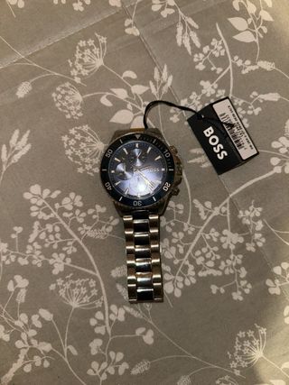 Reloj BOSS Cronógrafo Azul y Plateado