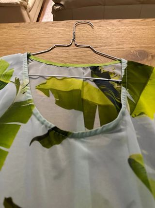 Camicetta donna fantasia foglie taglia 42