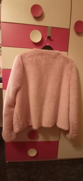 Chaqueta pelo rosa