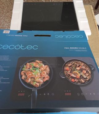 Placa Inducción Doble Cecotec Full Magma