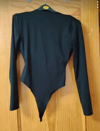 Body negro manga larga
