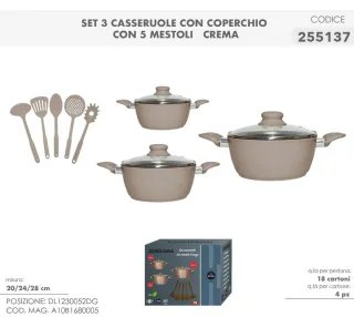 Set Casseruole DGBAVAR vari colori scorri le foto