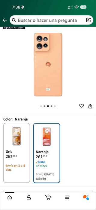 Motorola Edge 50 512GB 12GB Naranja