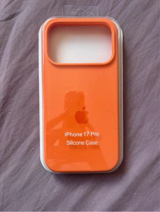 Funda Silicona iPhone 17 Pro Naranja