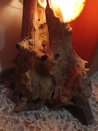 Lampade Sale Himalaya Legno e Vetro soffiato