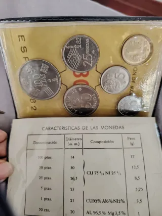Monedas antiguas pesetas España