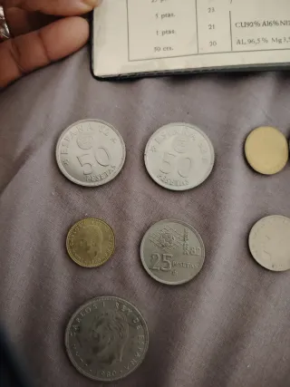 Monedas antiguas pesetas España