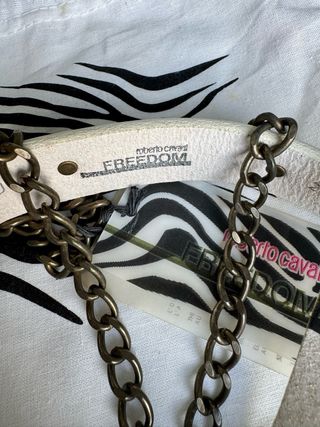 Cintura Roberto Cavalli con borchie e catene