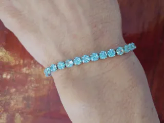 Bracciale tennis argento 925 zirconi