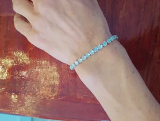 Bracciale tennis argento 925 zirconi